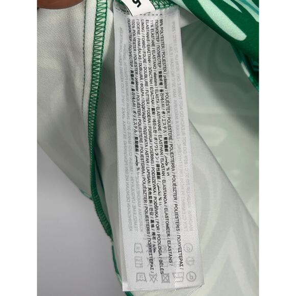 NWT MANGO Women Abstract Print Mini Dress, Green Combo Medium - Picture 8 of 8